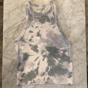 A&F soft ribbed tie-dye tank